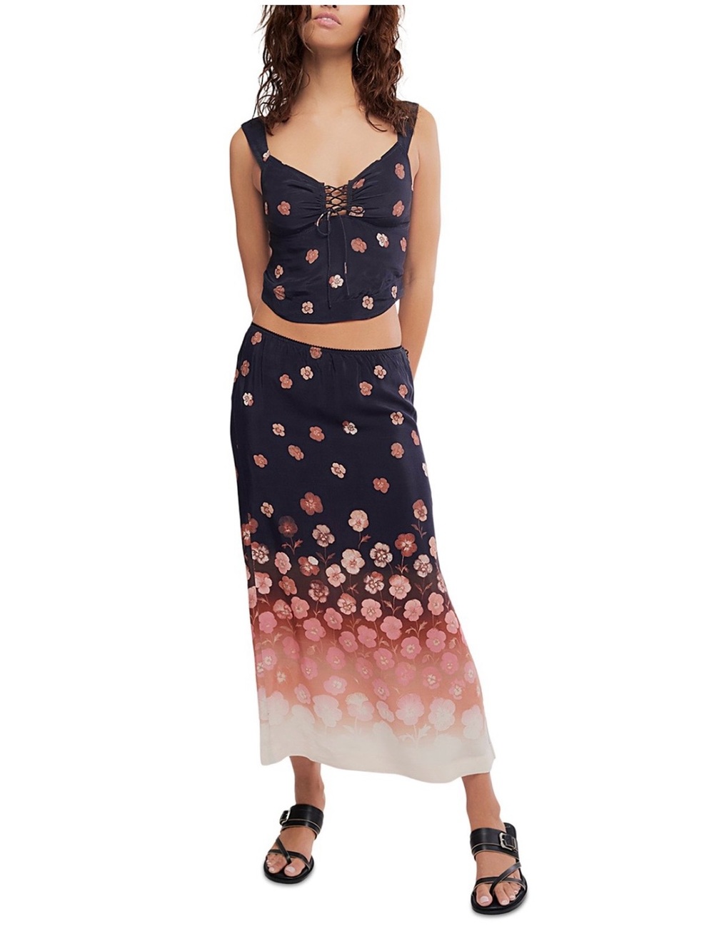 Free People Of The Season Top and Skirt 2 piece Set NWT